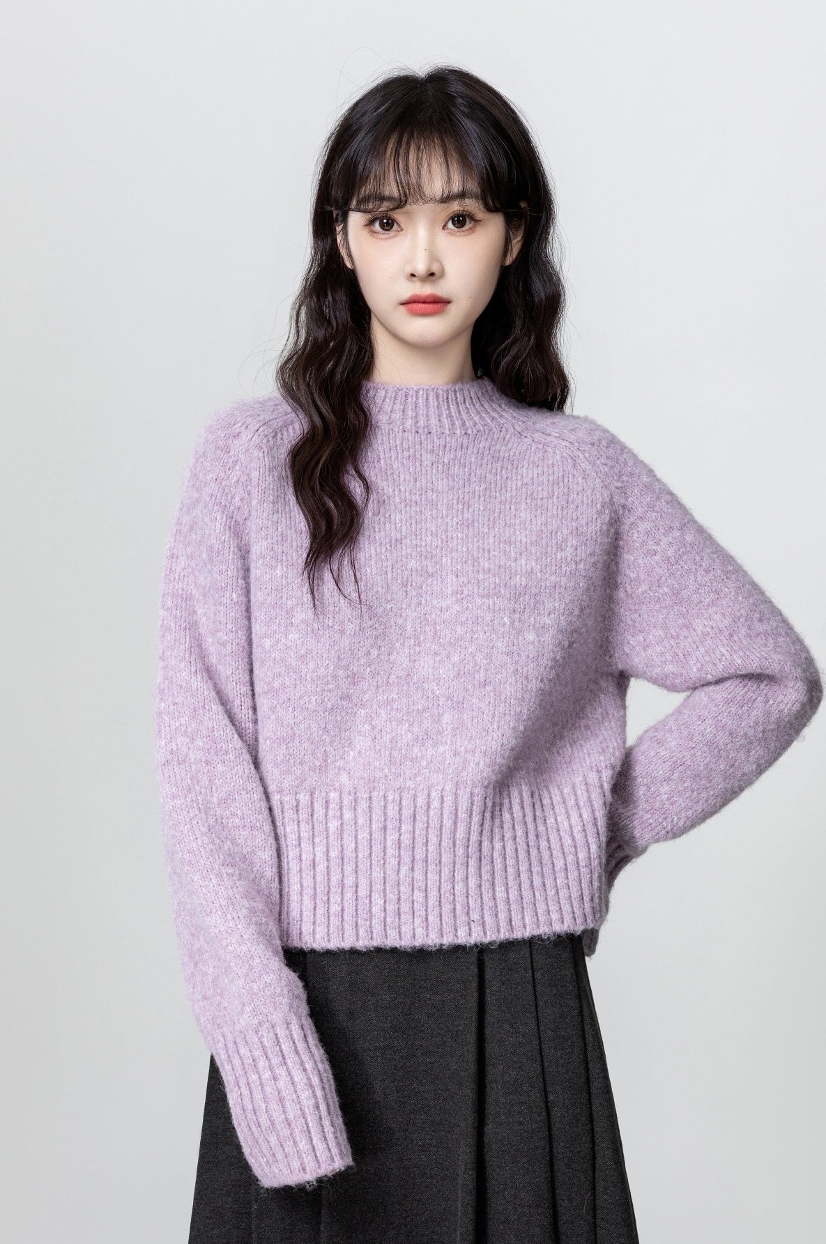Purple Soft Knit Sweater