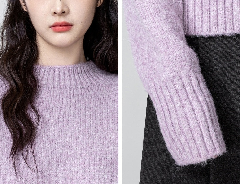 Purple Soft Knit Sweater