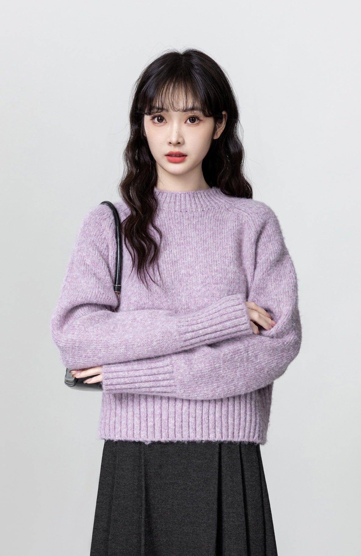 Purple Soft Knit Sweater