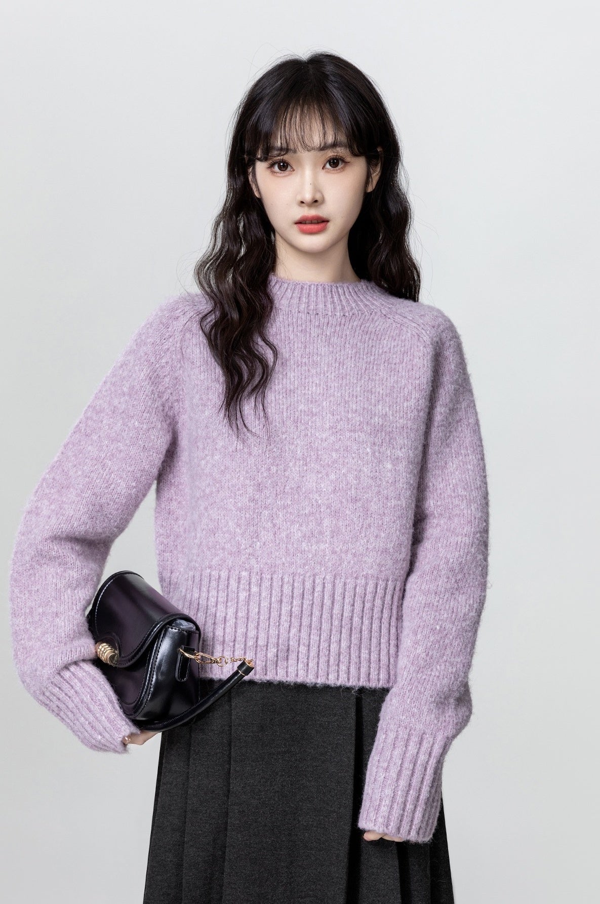 Purple Soft Knit Sweater