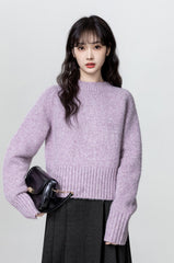 Purple Soft Knit Sweater