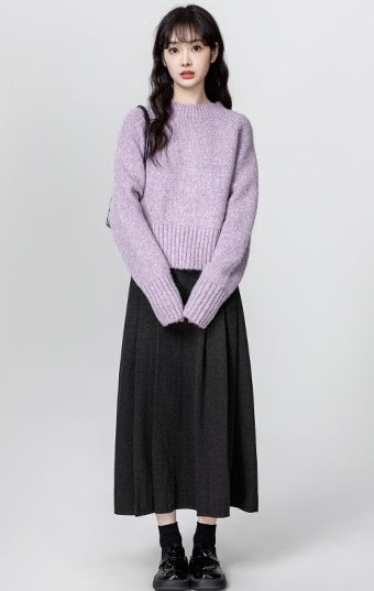 Purple Soft Knit Sweater