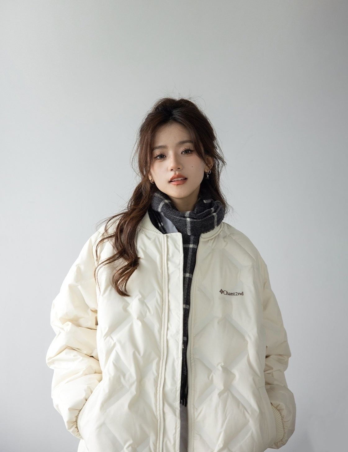 Quilted Lightweight Down Bomber Jacket