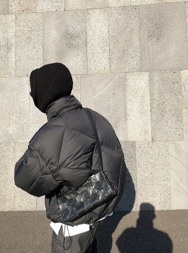 Quilted Stand Collar Winter Jacket