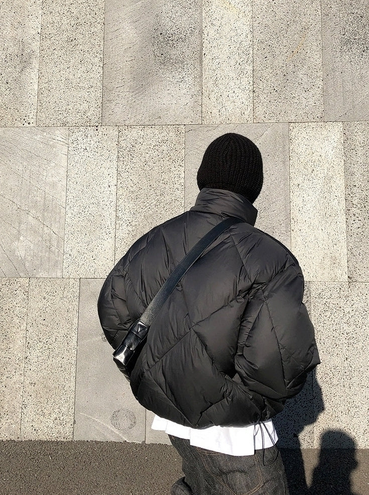 Premium Stand Collar Quilted Winter Puffer Jacket