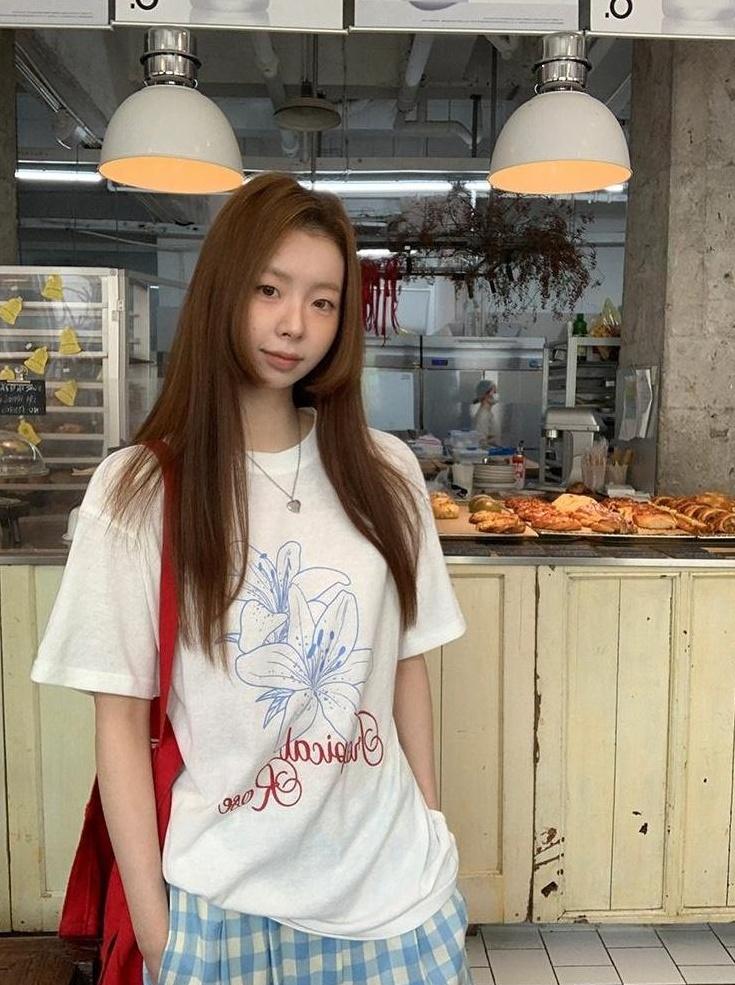 Red Box Loose Fit White T-Shirt