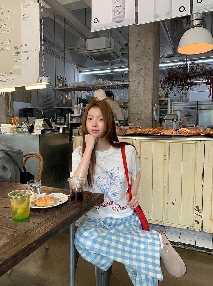 Red Box Loose Fit White T-Shirt