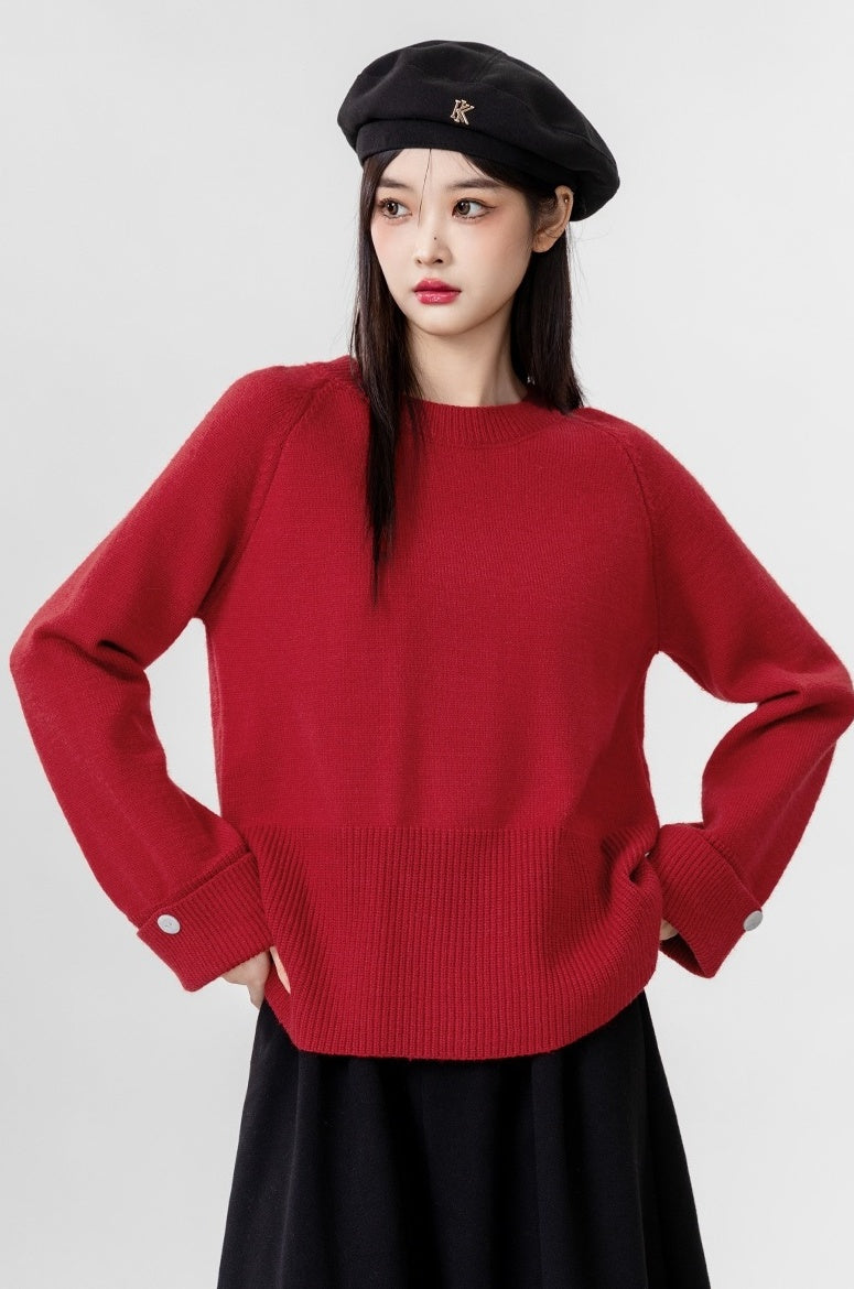 Red Knit Sweater Festive Collection