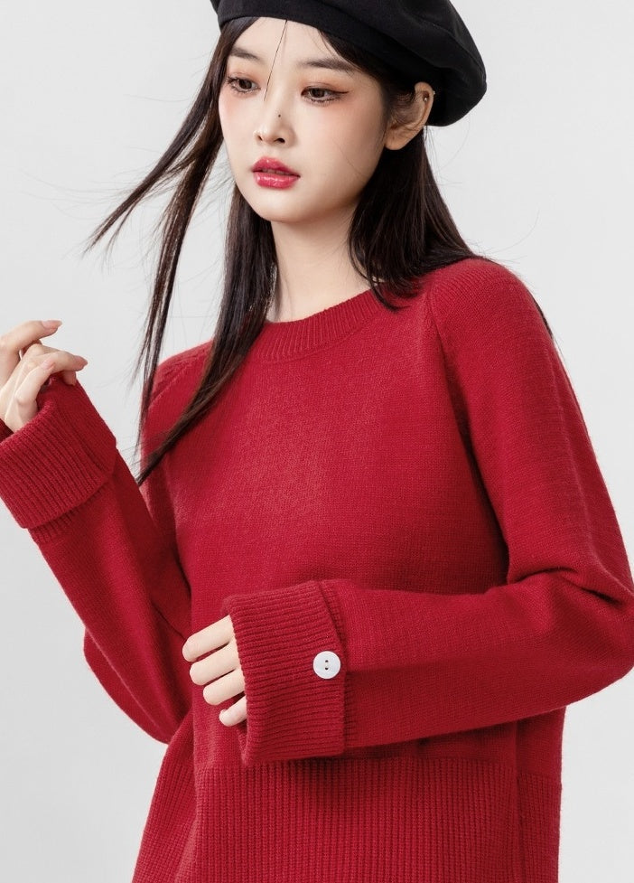 Red Knit Sweater Festive Collection