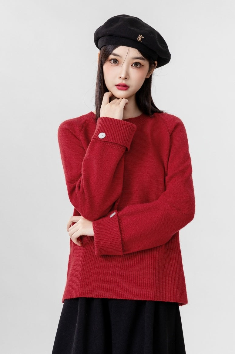Red Knit Sweater Festive Collection