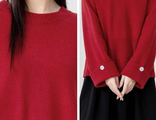 Red Knit Sweater Festive Collection