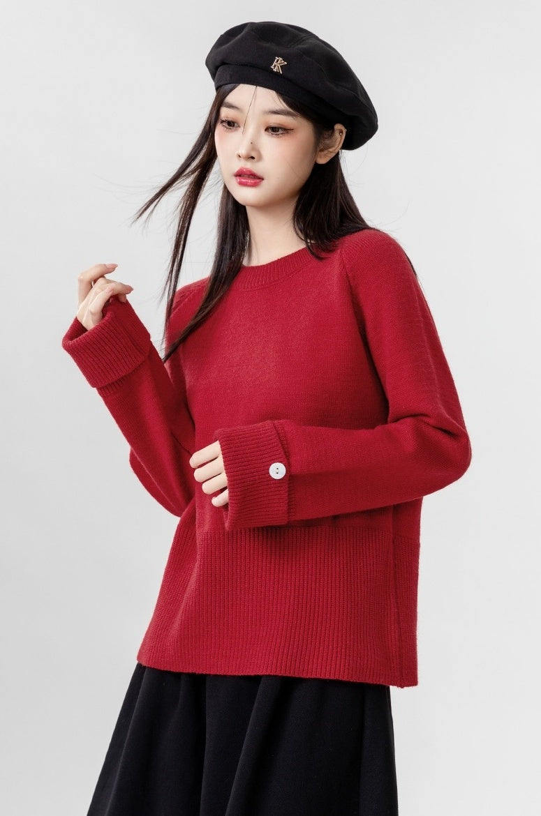Red Knit Sweater Festive Collection