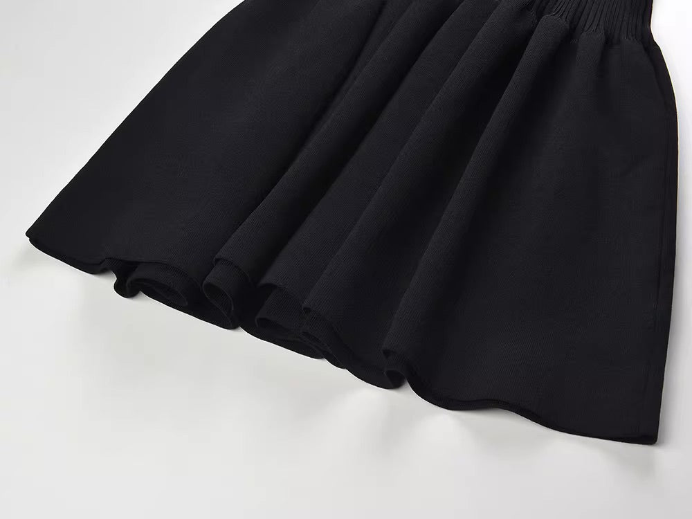 Red Off-Shoulder Bow Dress