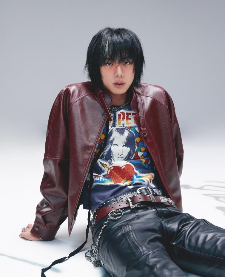 Red Oversized Faux Leather Jacket