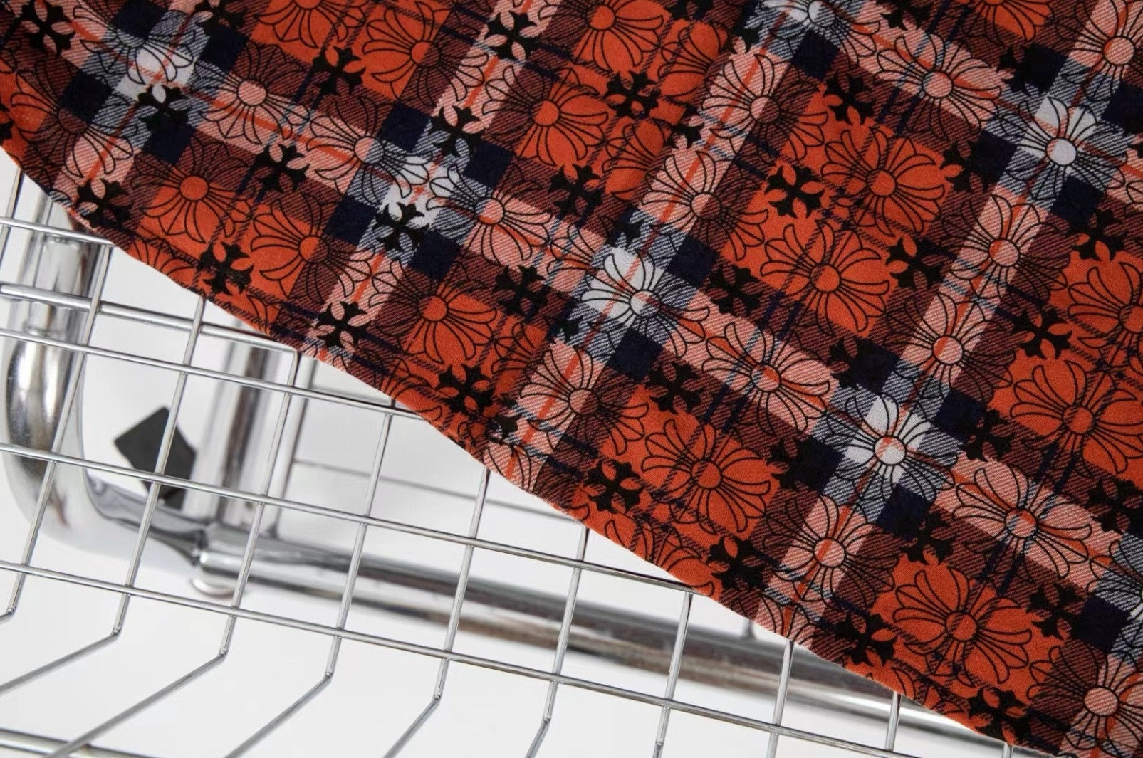 Red Plaid Cross Pattern Shirt