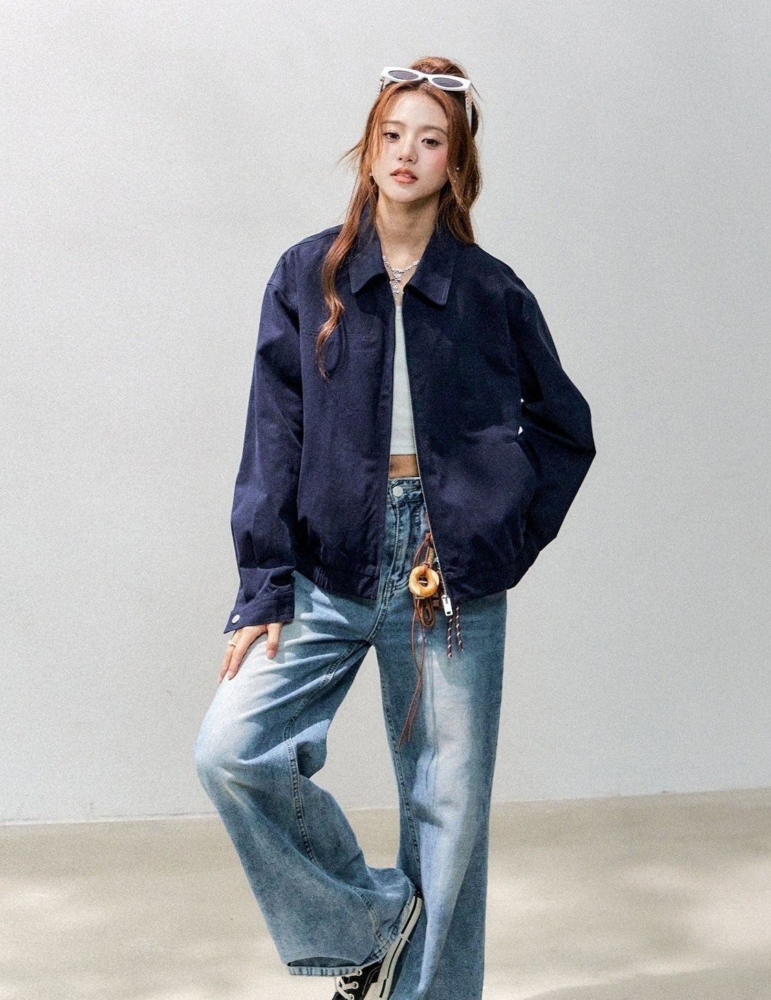 Red Short Casual Chic Workwear Jacket