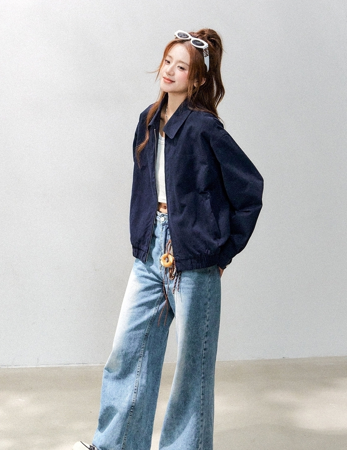 Red Short Casual Chic Workwear Jacket