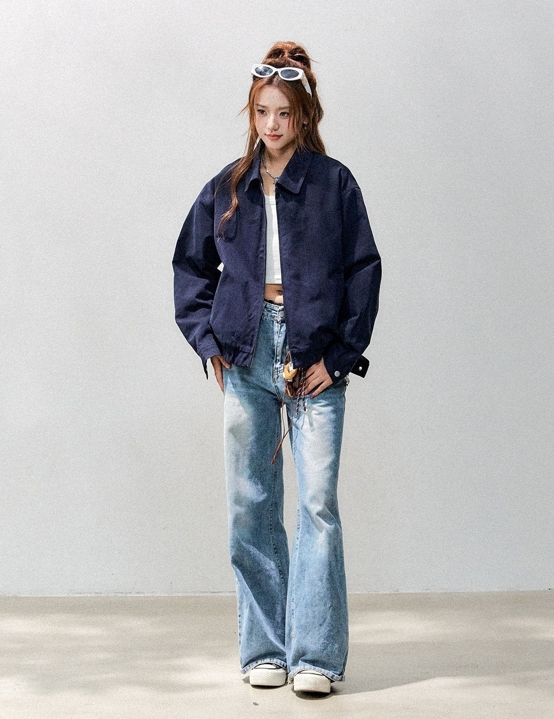 Red Short Casual Chic Workwear Jacket