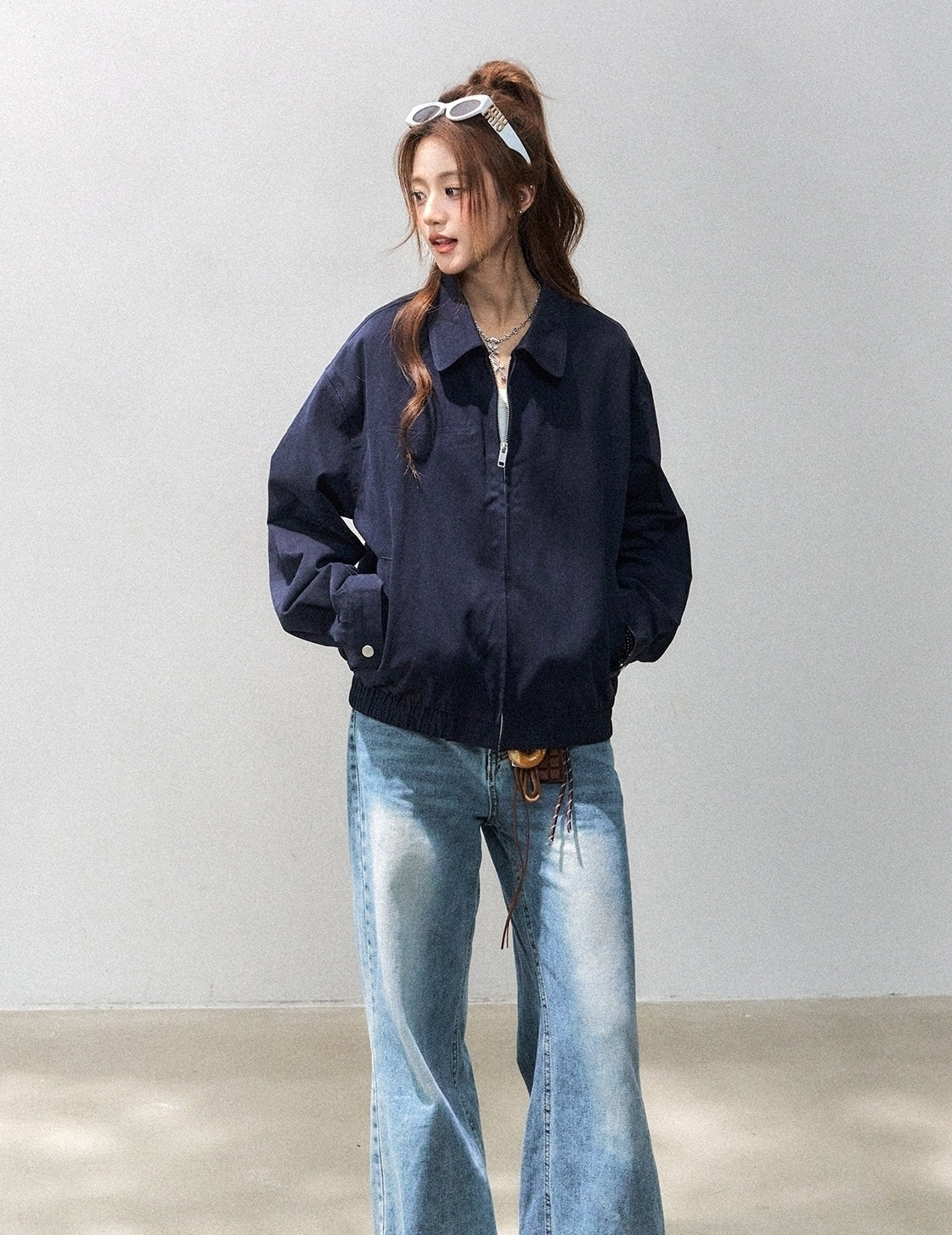 Red Short Casual Chic Workwear Jacket