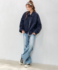 Red Short Casual Chic Workwear Jacket