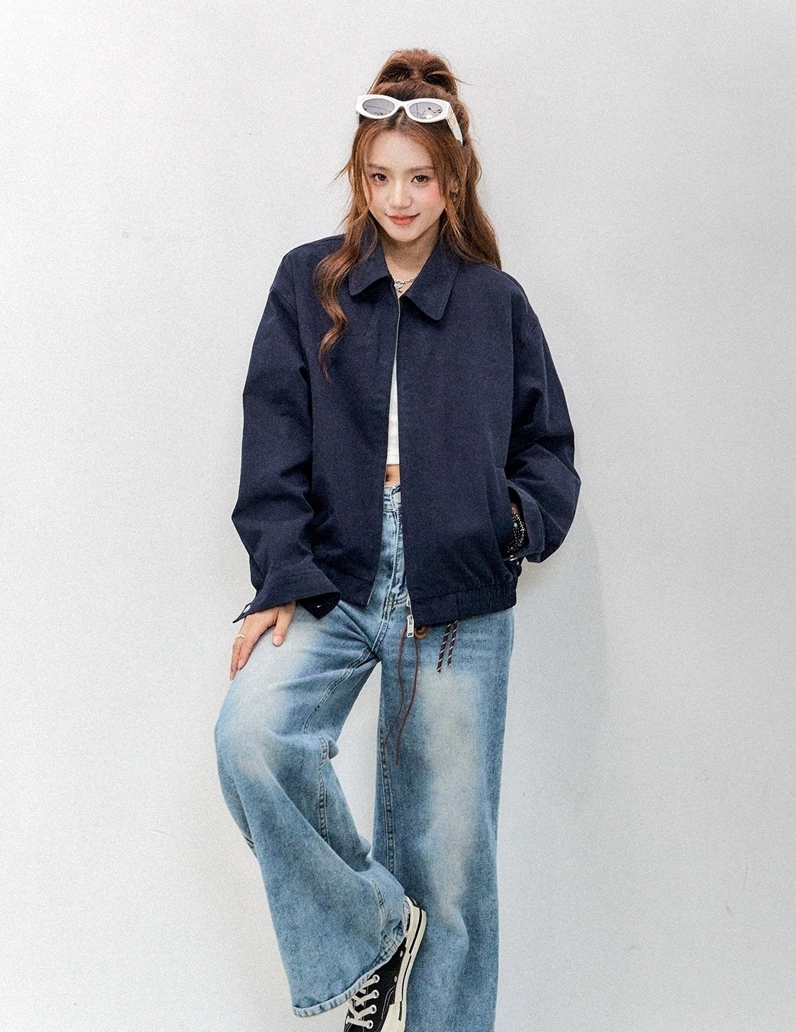 Red Short Casual Chic Workwear Jacket