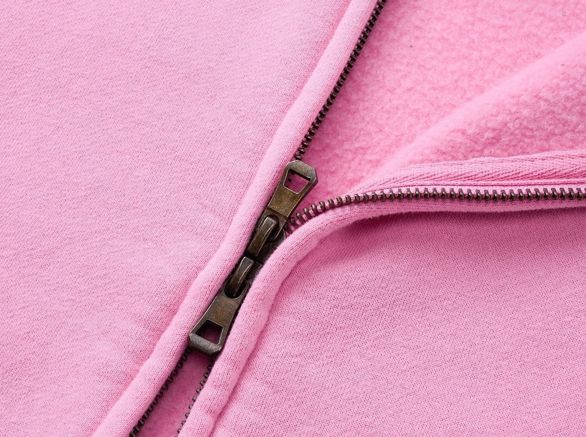 Red Washed Oversized Hooded Jacket