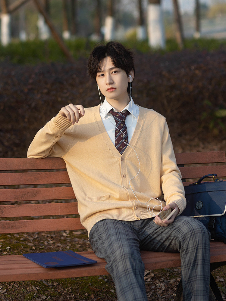 Red Wine Long Sleeve Pocket Cardigan