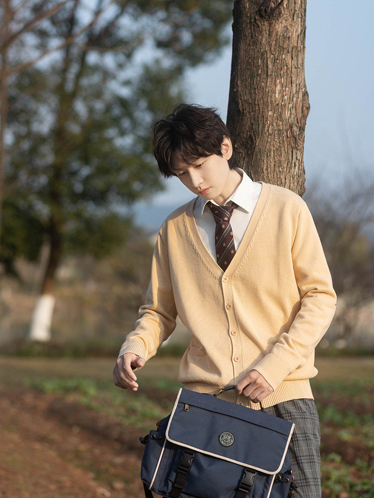 Red Wine Long Sleeve Pocket Cardigan