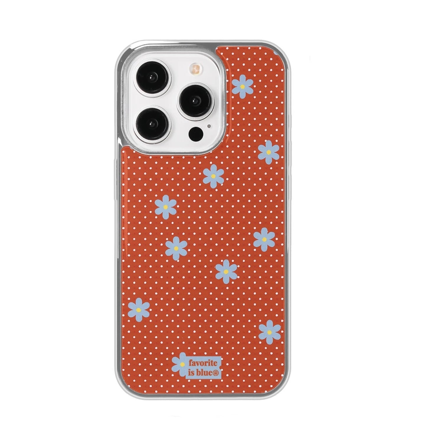 Blue Ditsy Floral iPhone Case