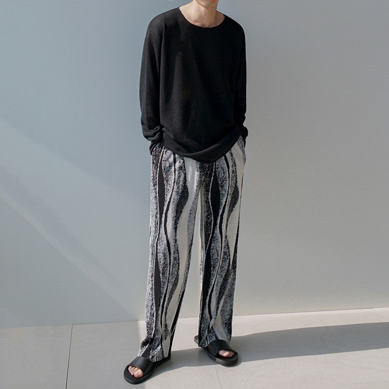 Relaxed Chic Pleated Wideleg Trousers