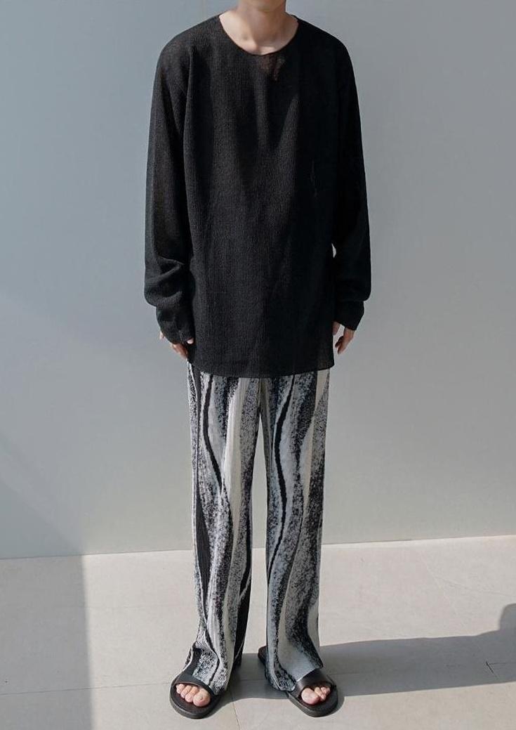 Relaxed Chic Pleated Wideleg Trousers