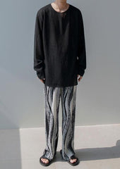 Relaxed Chic Pleated Wideleg Trousers