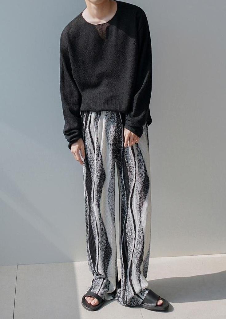 Relaxed Chic Pleated Wideleg Trousers