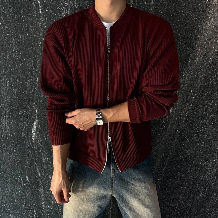 Relaxed Fit Casual High Collar Jacket
