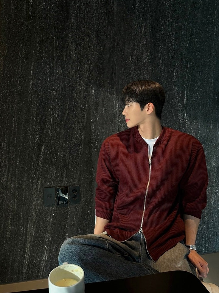 Relaxed Fit Casual High Collar Jacket