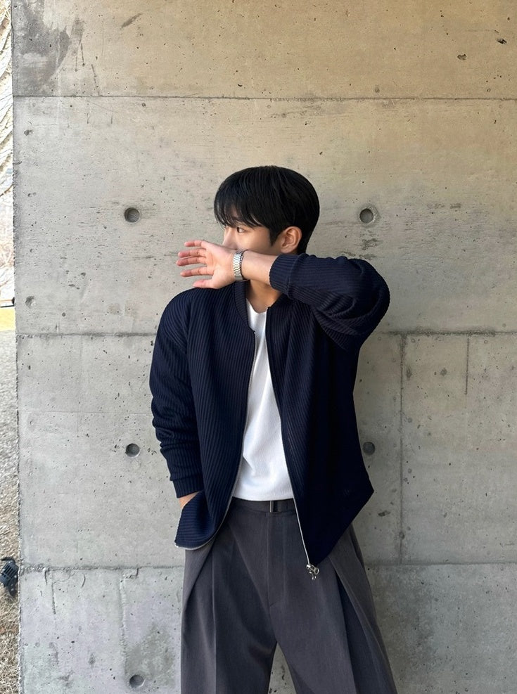 Relaxed Fit Casual High Collar Jacket