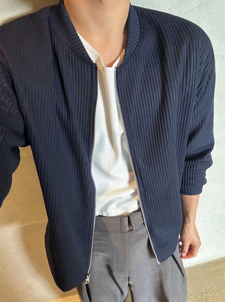 Relaxed Fit Casual High Collar Jacket