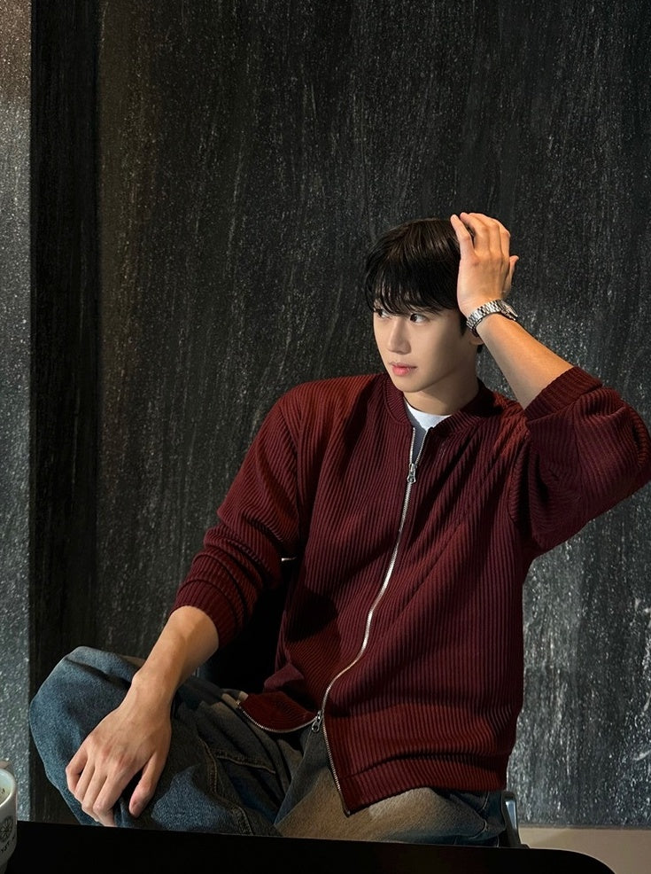 Relaxed Fit Casual High Collar Jacket