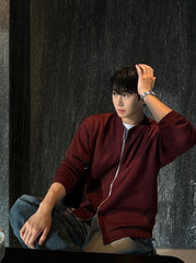 Relaxed Fit Casual High Collar Jacket