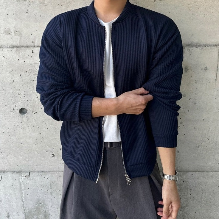 Relaxed Fit Casual High Collar Jacket