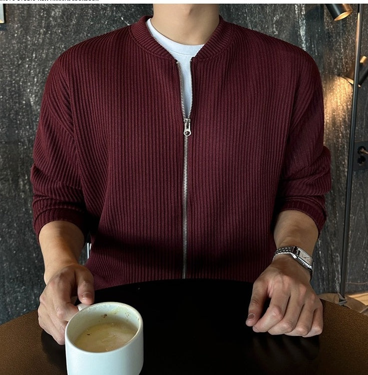 Relaxed Fit Casual High Collar Jacket