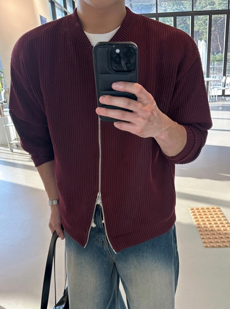 Relaxed Fit Casual High Collar Jacket