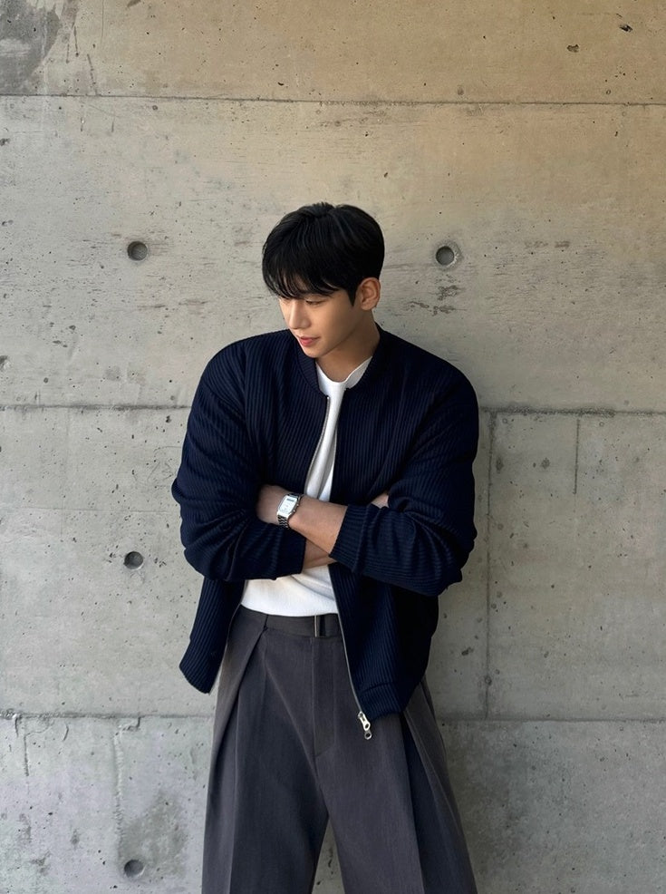 Relaxed Fit Casual High Collar Jacket