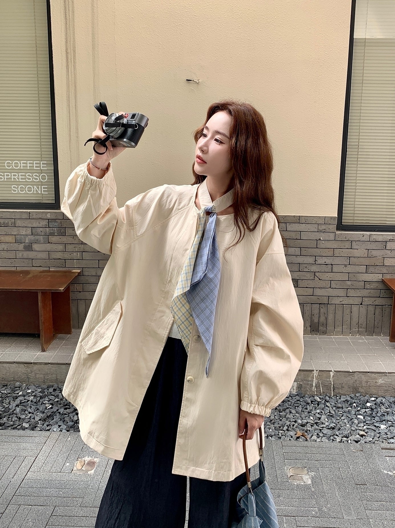 Relaxed Fit Casual Trench Coat Lightweight Stylish Outerwear