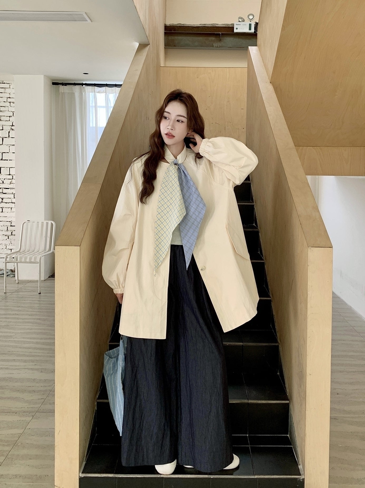 Relaxed Fit Casual Trench Coat Lightweight Stylish Outerwear
