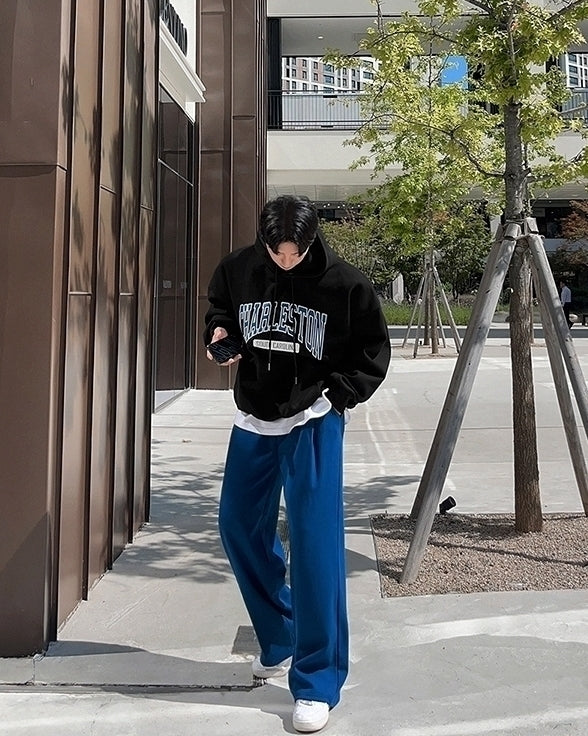 Relaxed Fit Casual Wide Leg Lounge Pants