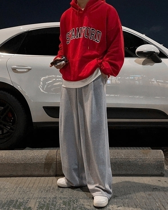 Relaxed Fit Casual Wide Leg Lounge Pants