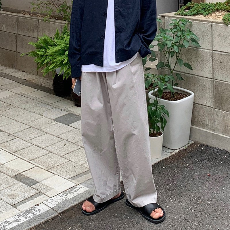 Relaxed Fit Casual Wide Leg Pants