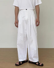 Relaxed Fit Casual Wide Leg Pants