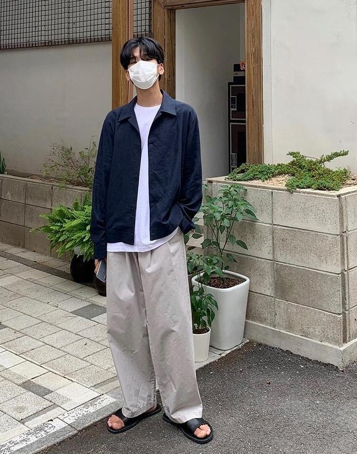 Relaxed Fit Casual Wide Leg Pants